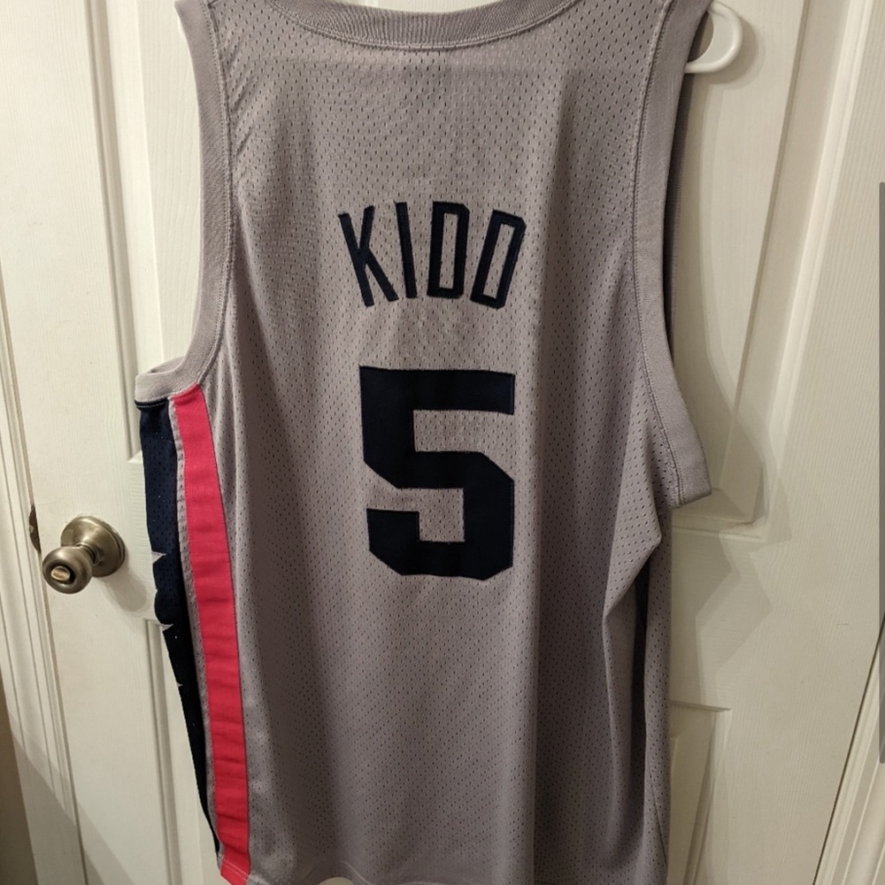 Nike Gray and Pink Men's Jersey